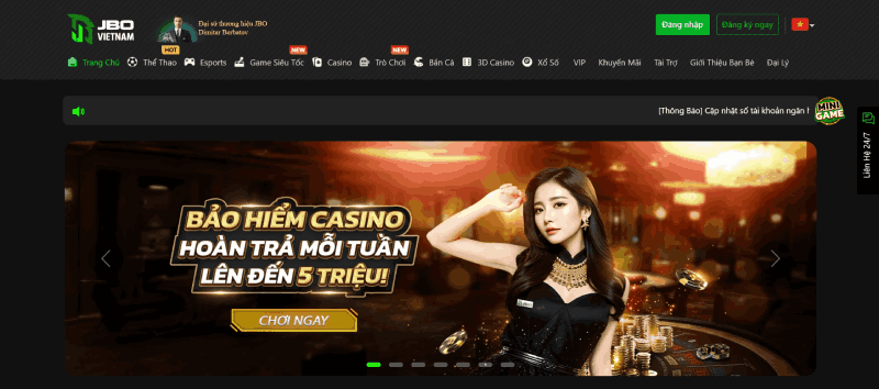 Casino trực tuyến JBO